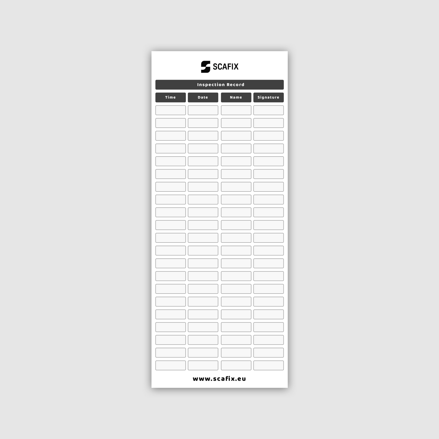 Scafix PVC Tag Refill Pack [20/50/100] (Scaffold Inspection Tags)